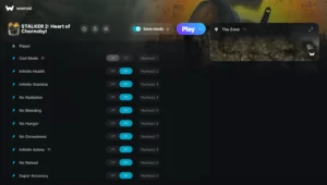 S.T.A.L.K.E.R. 2 Heart of Chornobyl Trainer screenshot