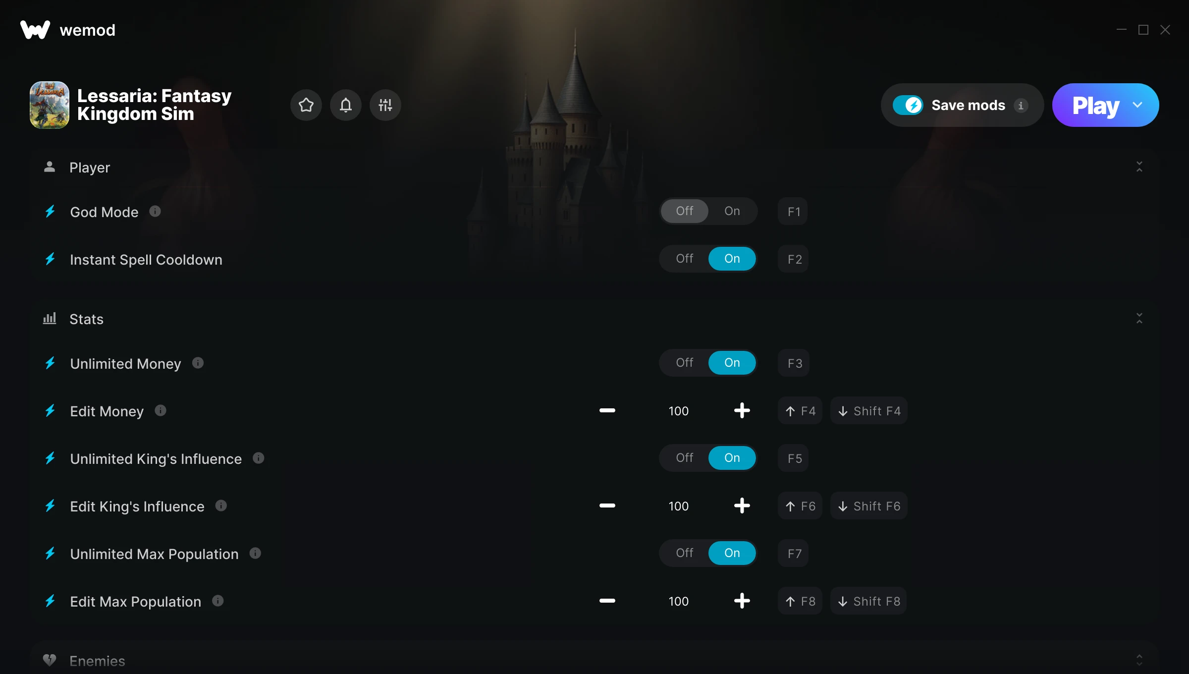 Lessaria: Fantasy Kingdom Sim Trainer screenshot