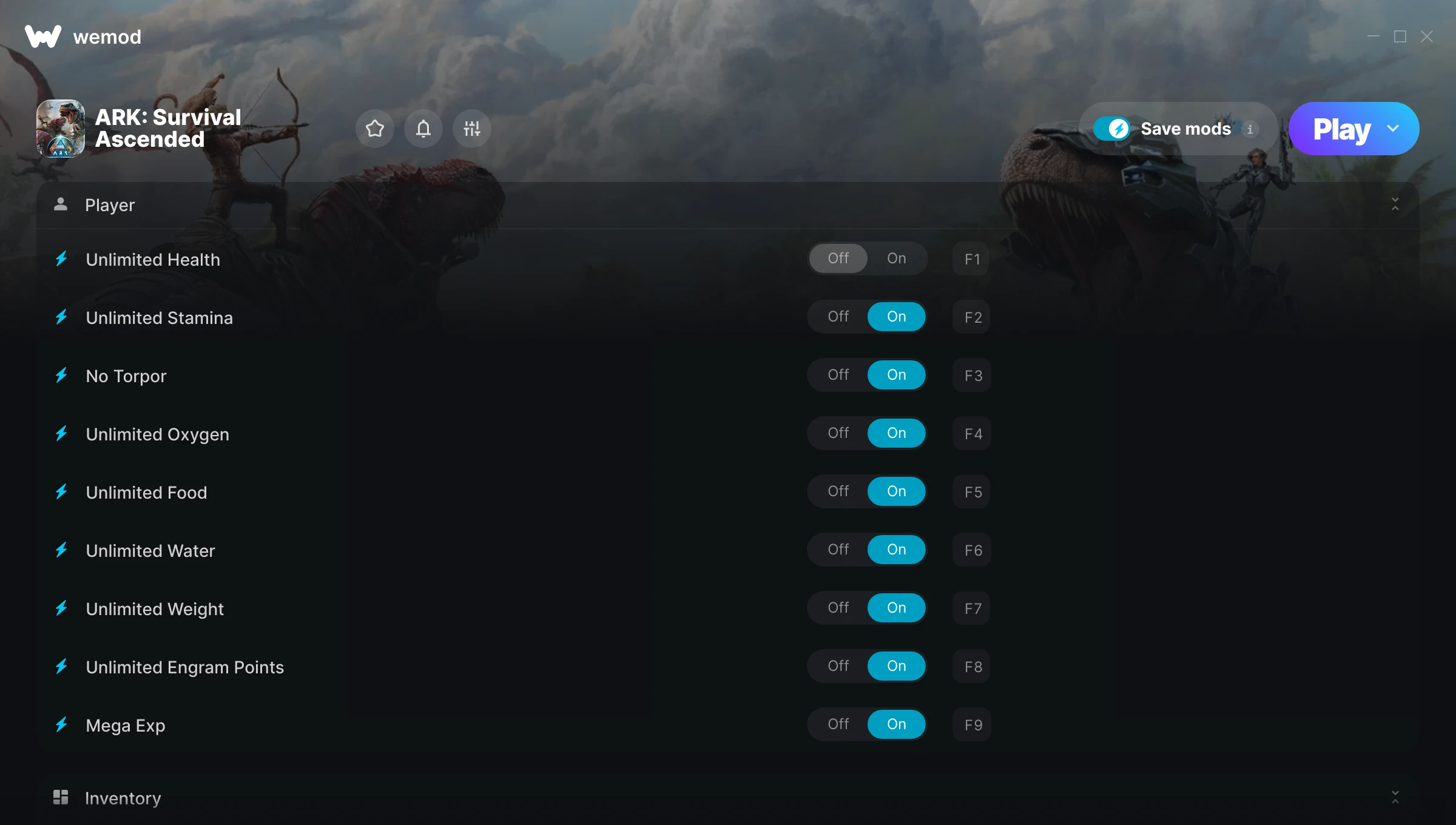ARK: Survival Ascended Trainer screenshot