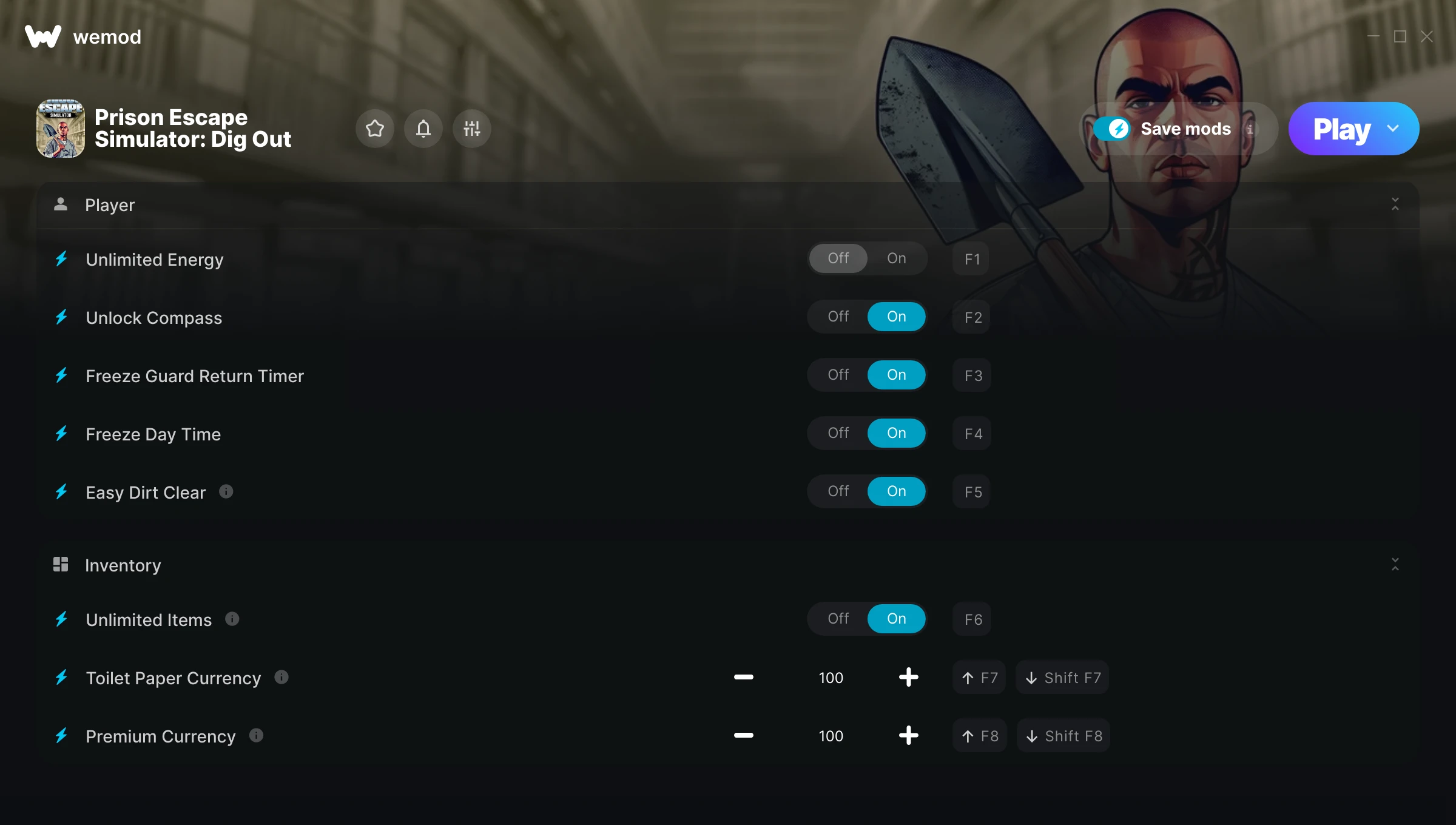 Prison Escape Simulator: Dig Out Trainer screenshot