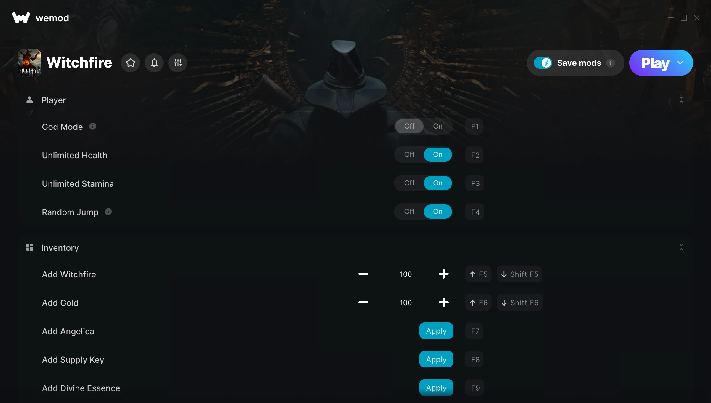 Witchfire Trainer screenshot