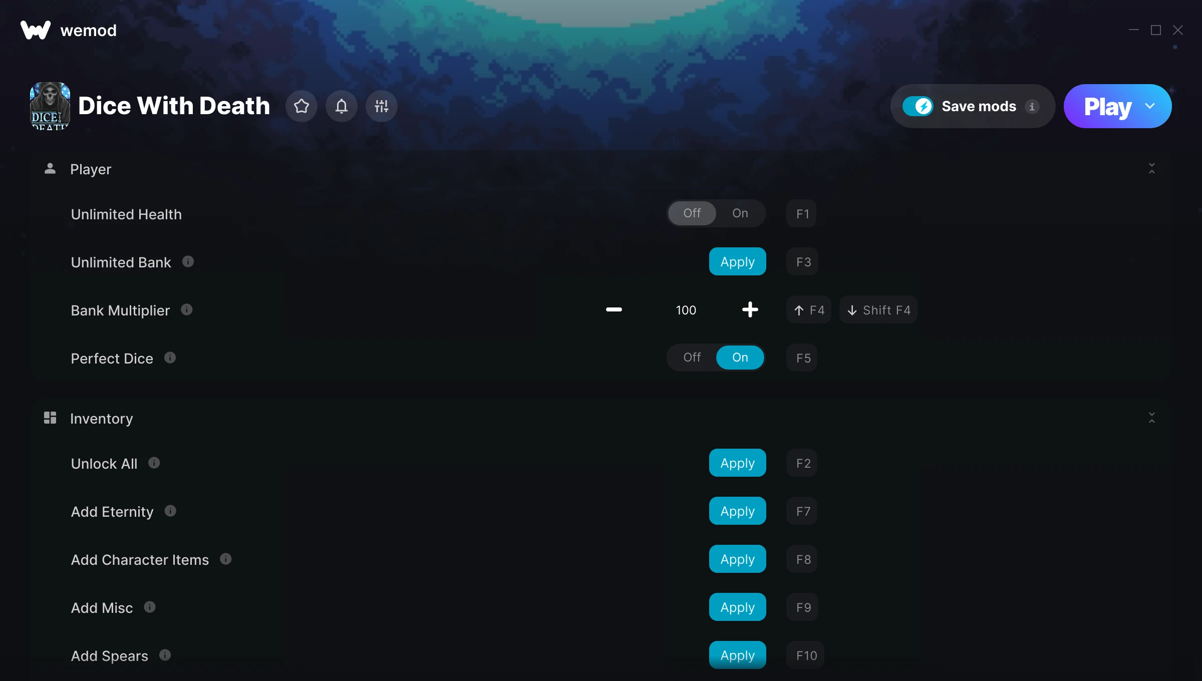 Dice With Death Trainer screenshot