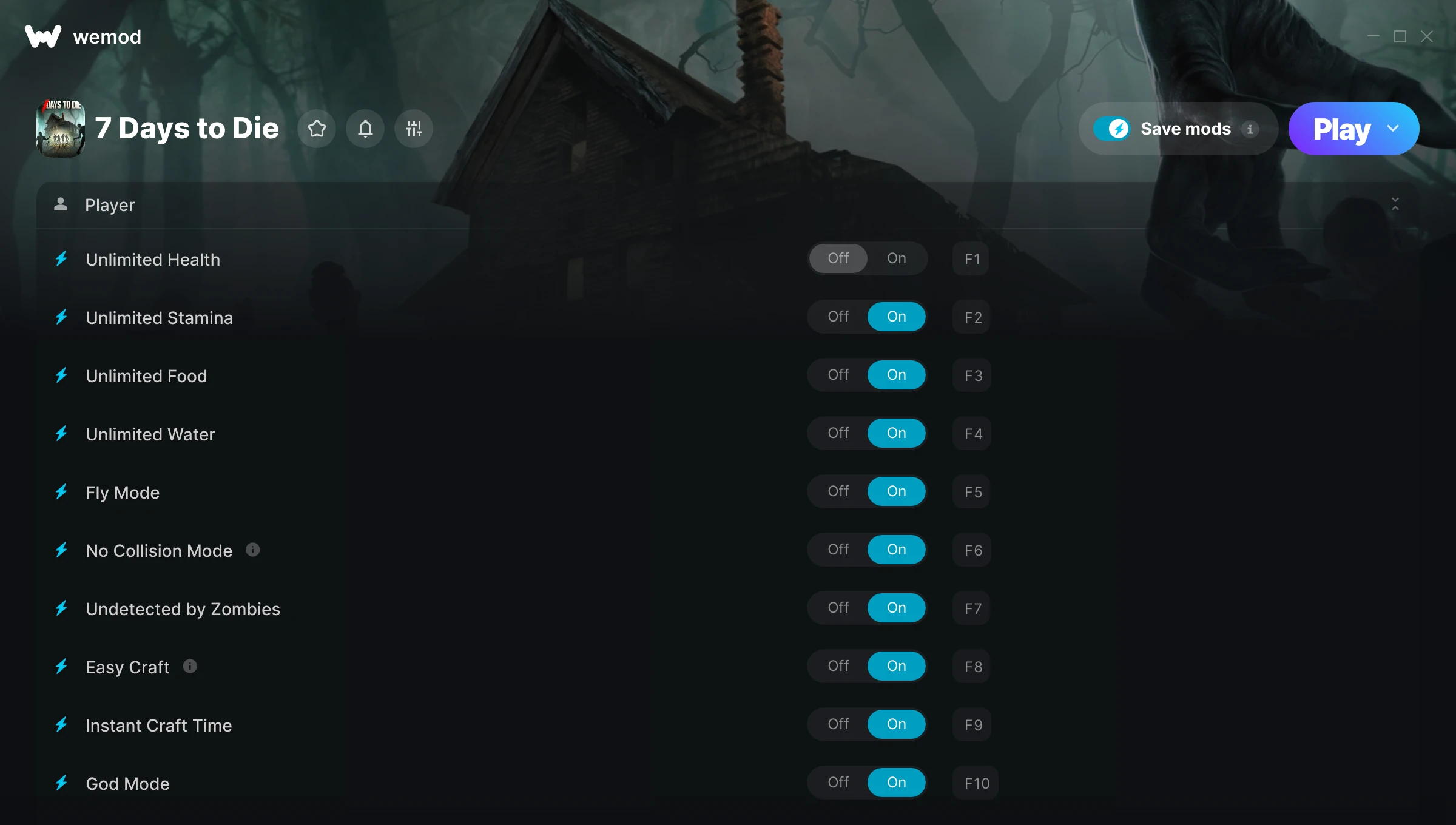 7 Days to Die Trainer screenshot