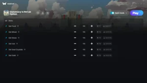 Diplomacy is Not an Option Trainer screenshot