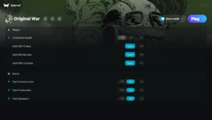 Original War Trainer screenshot