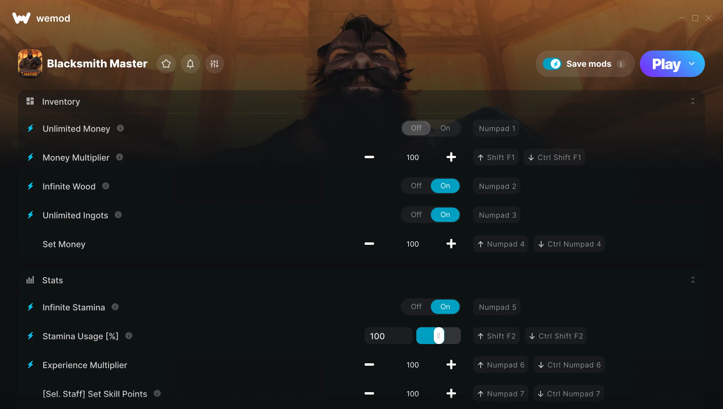 Blacksmith Master Trainer screenshot