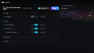 Euro Truck Simulator 2 Trainer screenshot