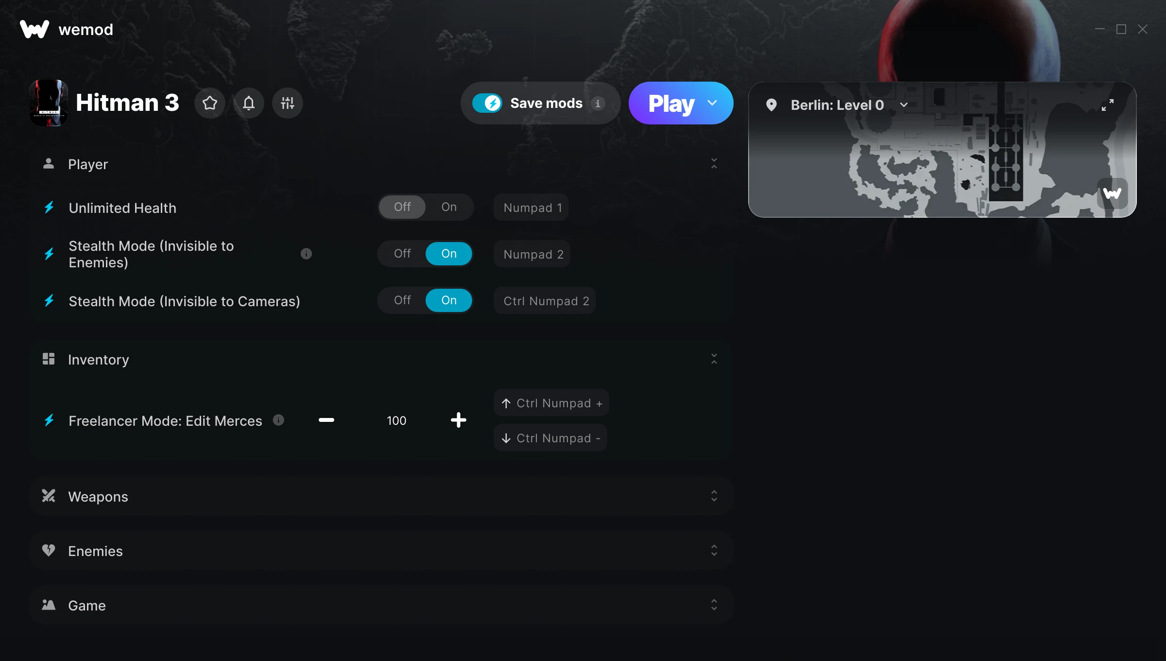 Hitman 3 Trainer screenshot