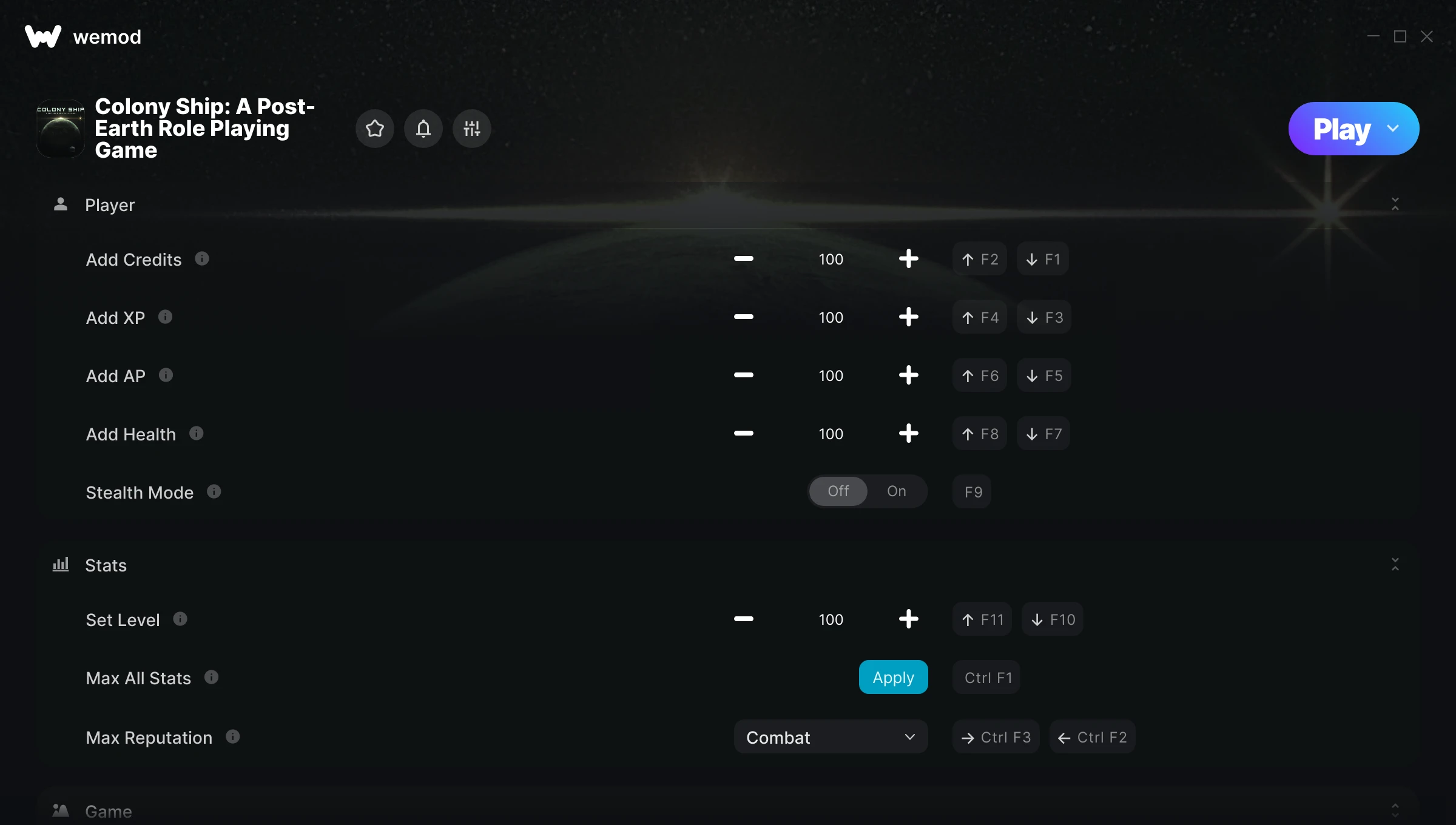 Colony Ship: A Post-Earth Role Playing Game Trainer screenshot
