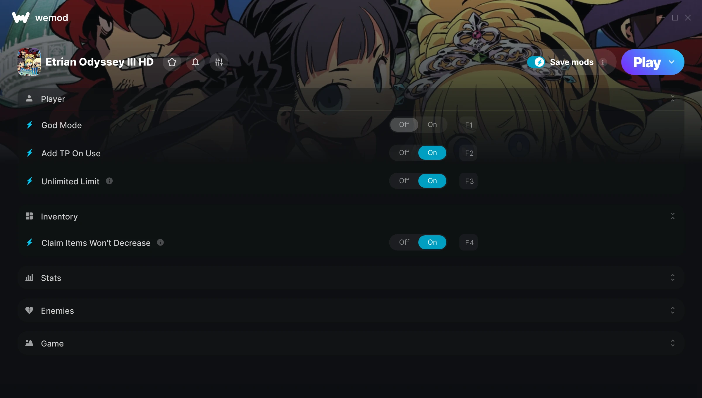 Etrian Odyssey III HD Trainer screenshot