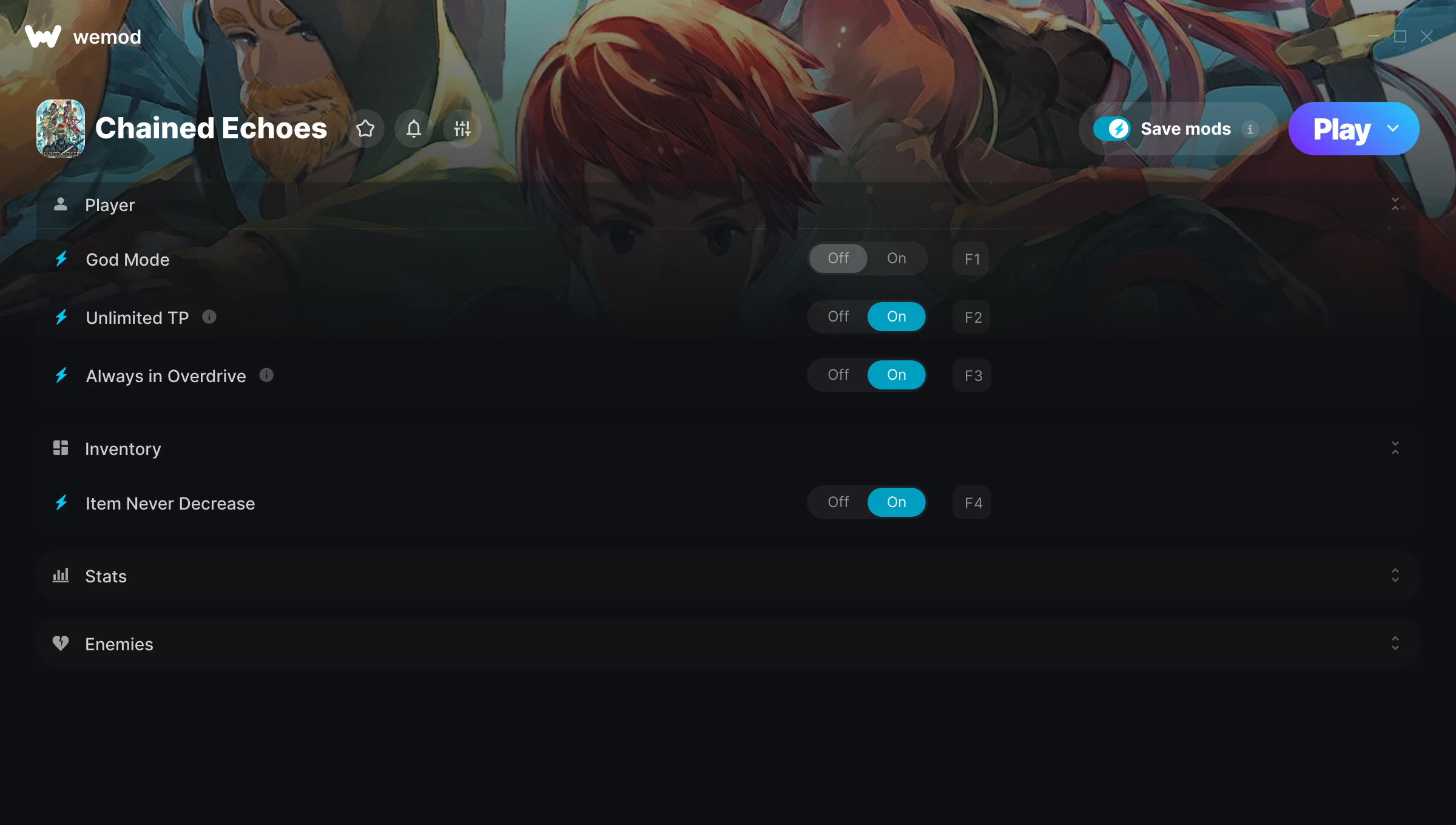 Chained Echoes Trainer screenshot