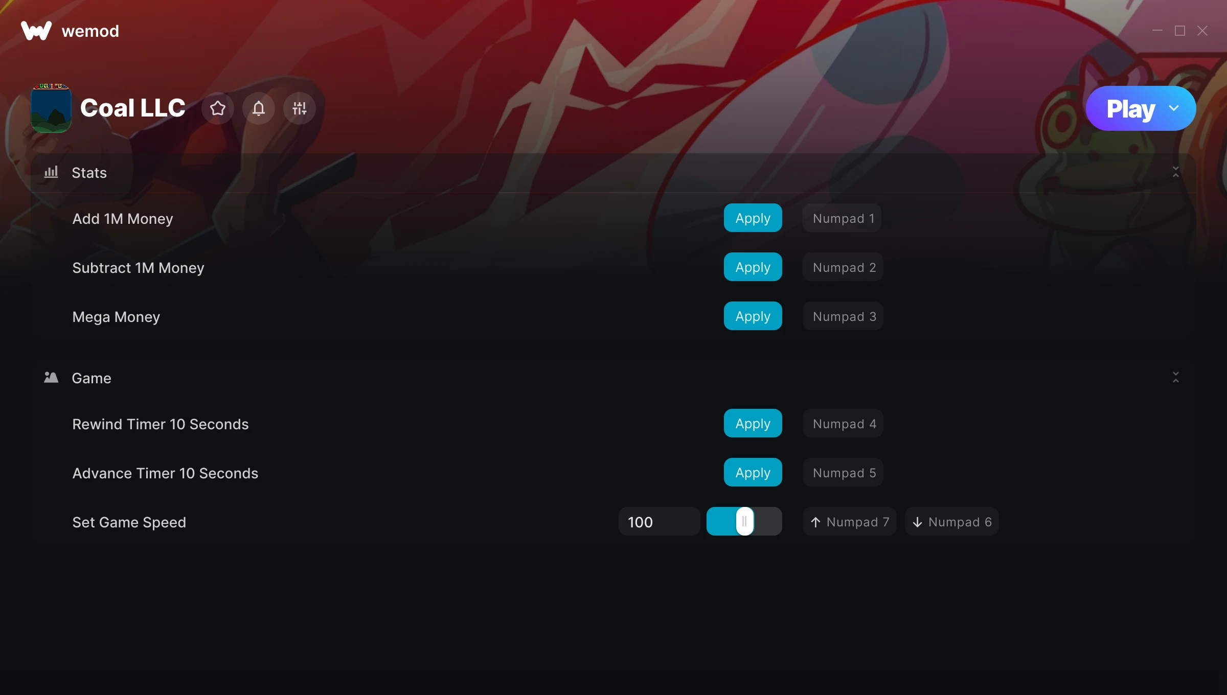 Coal LLC Trainer screenshot