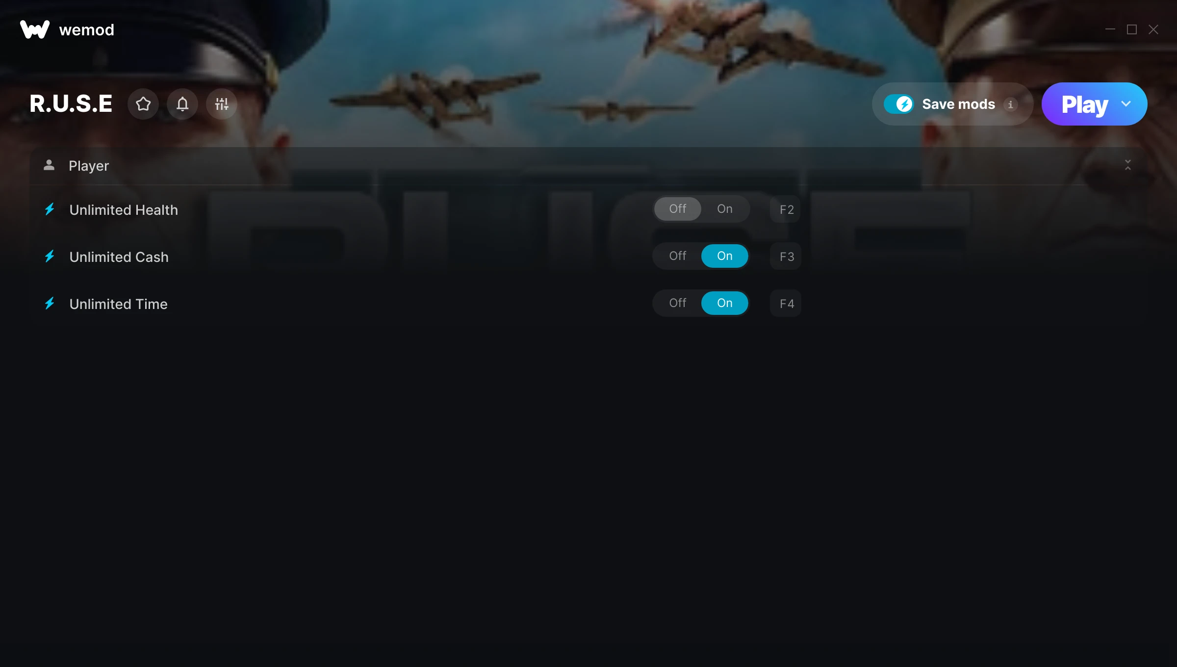 R.U.S.E Trainer screenshot