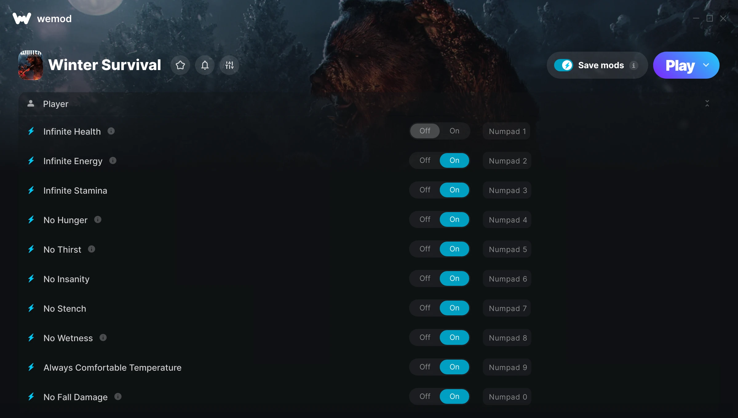 Winter Survival Trainer screenshot