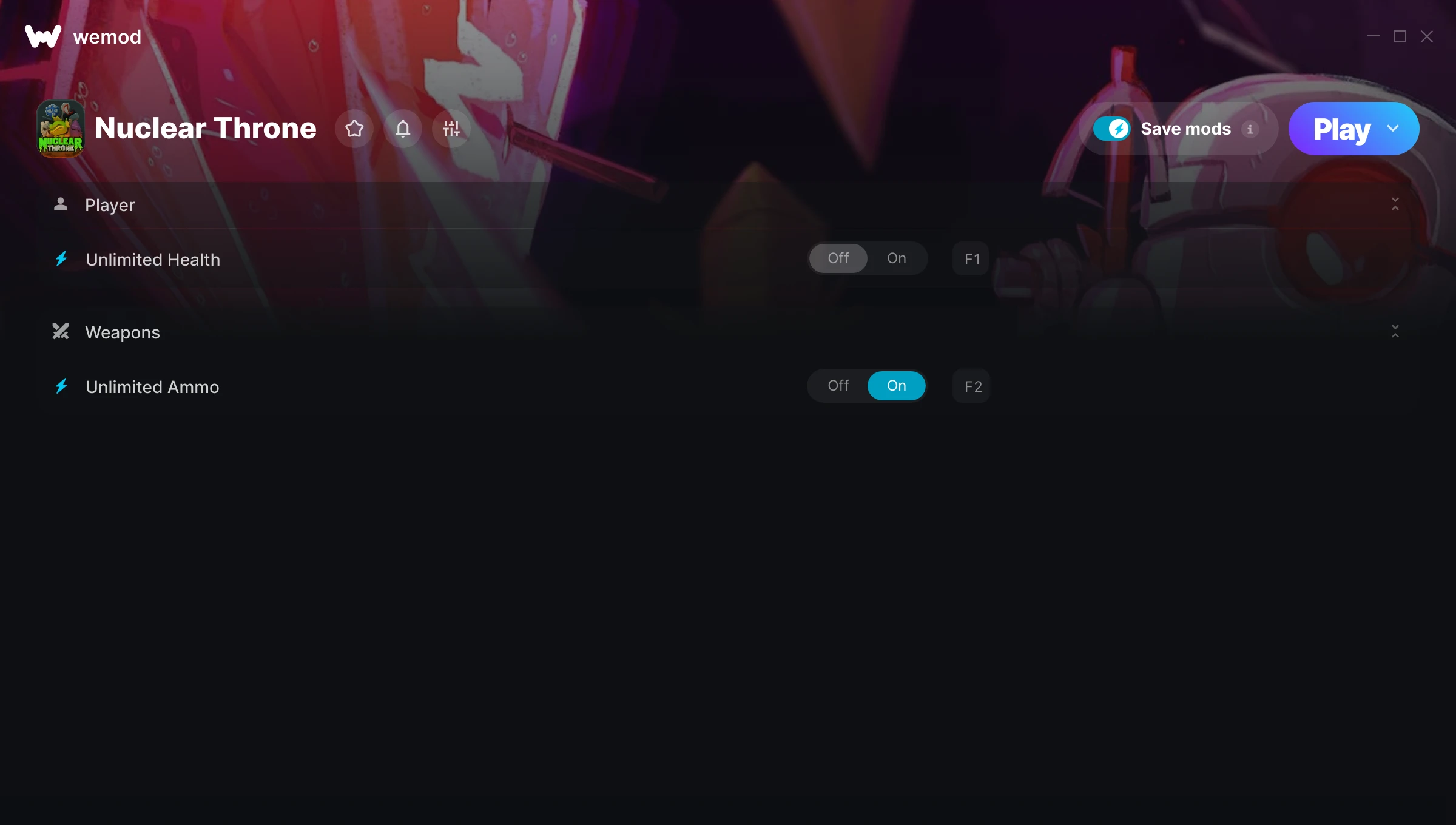 Nuclear Throne Trainer screenshot