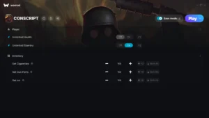 CONSCRIPT Trainer screenshot