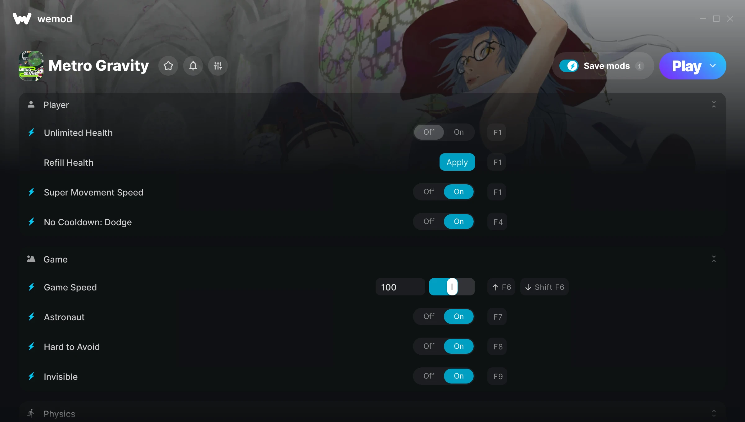 Metro Gravity Trainer screenshot