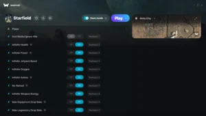 Starfield Trainer screenshot