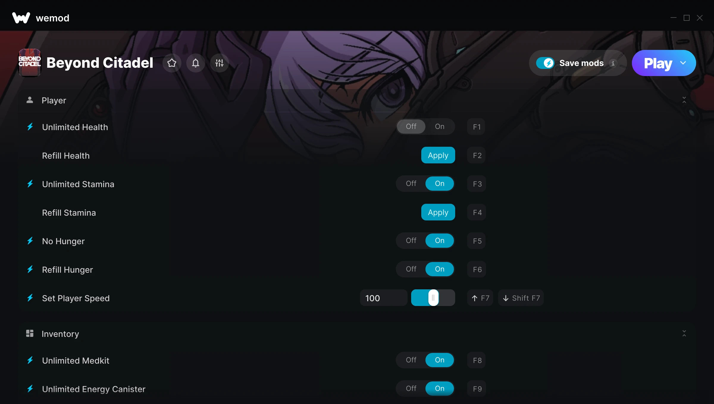 Beyond Citadel Trainer screenshot