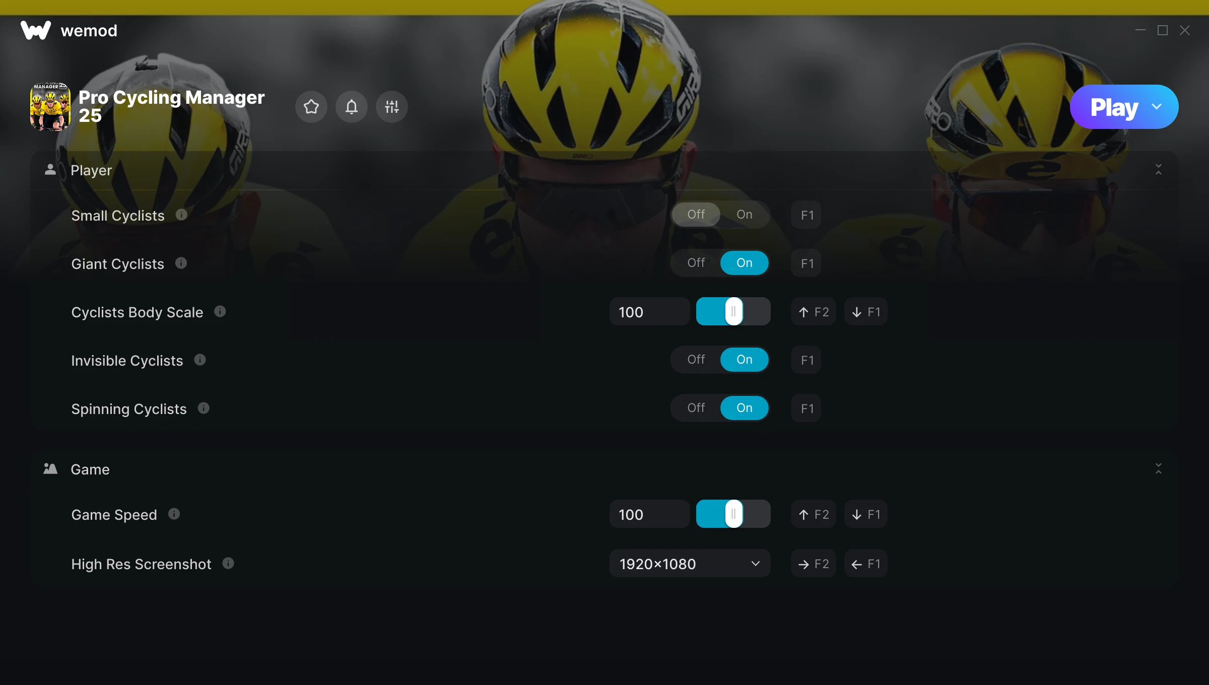 Pro Cycling Manager 25 Trainer screenshot