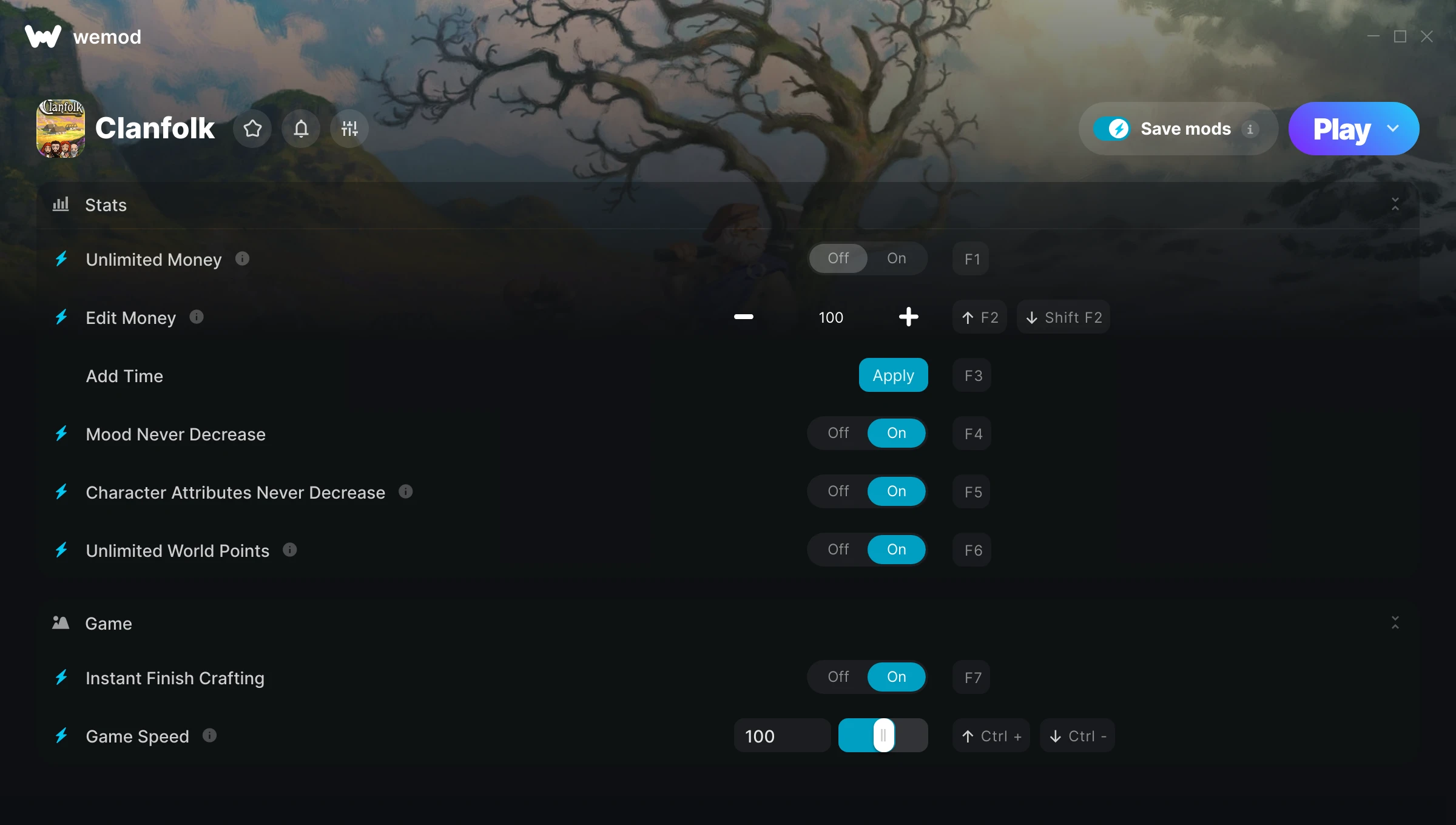 Clanfolk Trainer screenshot