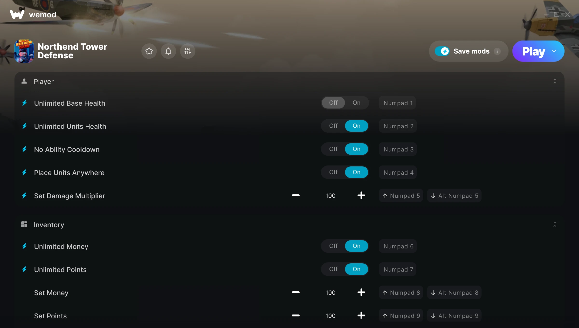 Northend Tower Defense Trainer screenshot