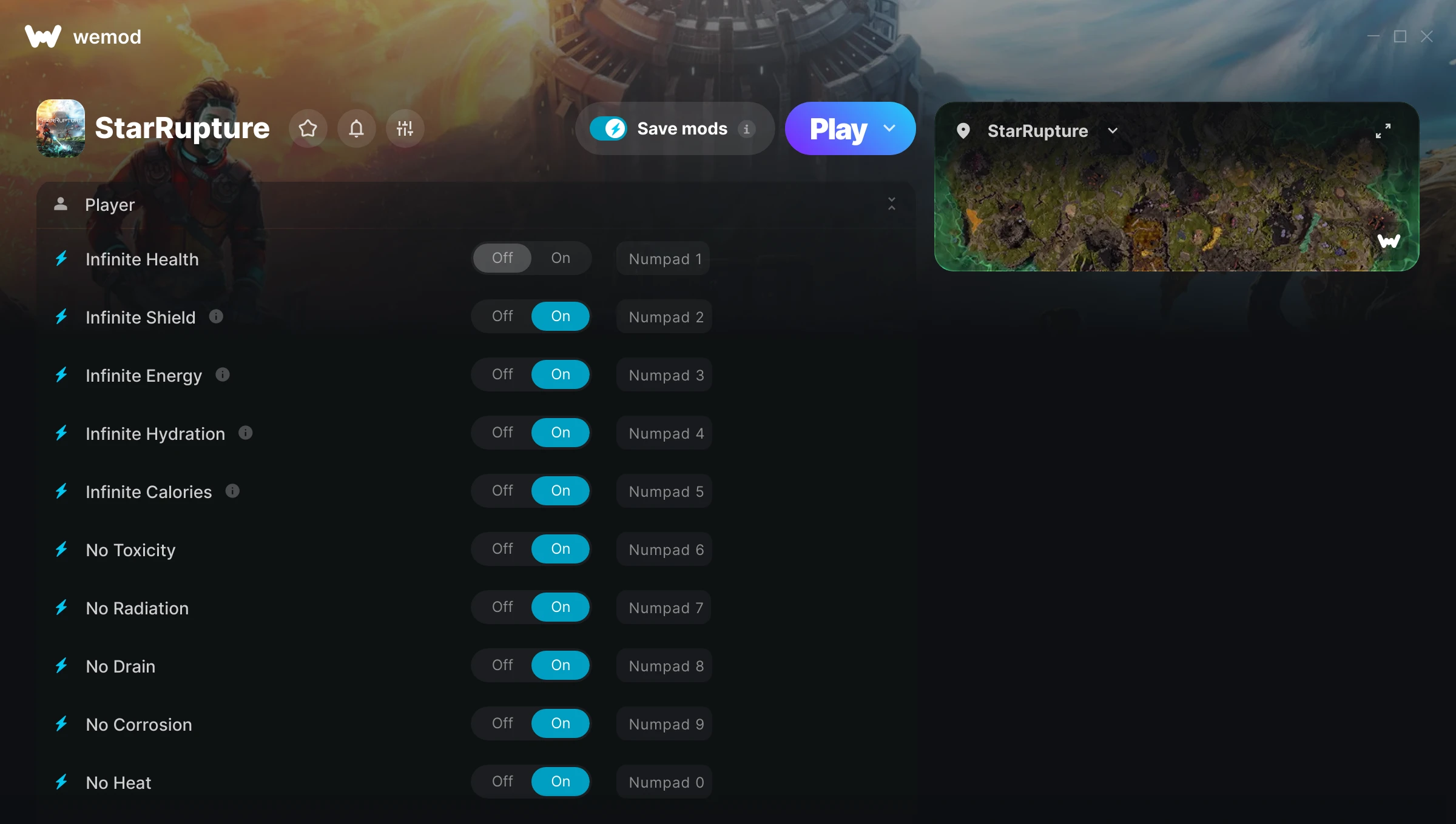 StarRupture Trainer screenshot