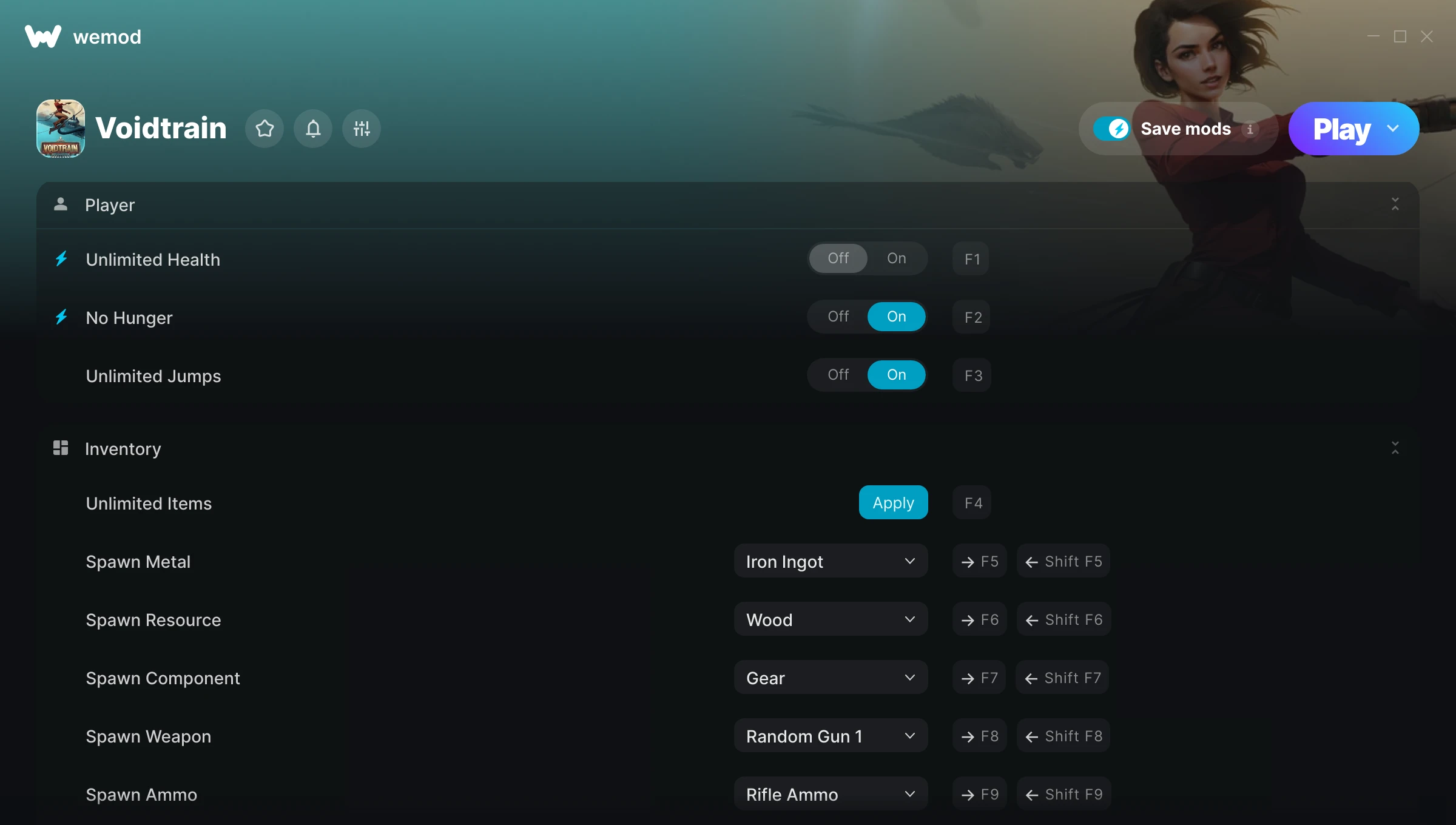 Voidtrain Trainer screenshot