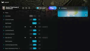 Grand Theft Auto V Enhanced Trainer screenshot