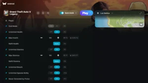 Grand Theft Auto V Trainer screenshot