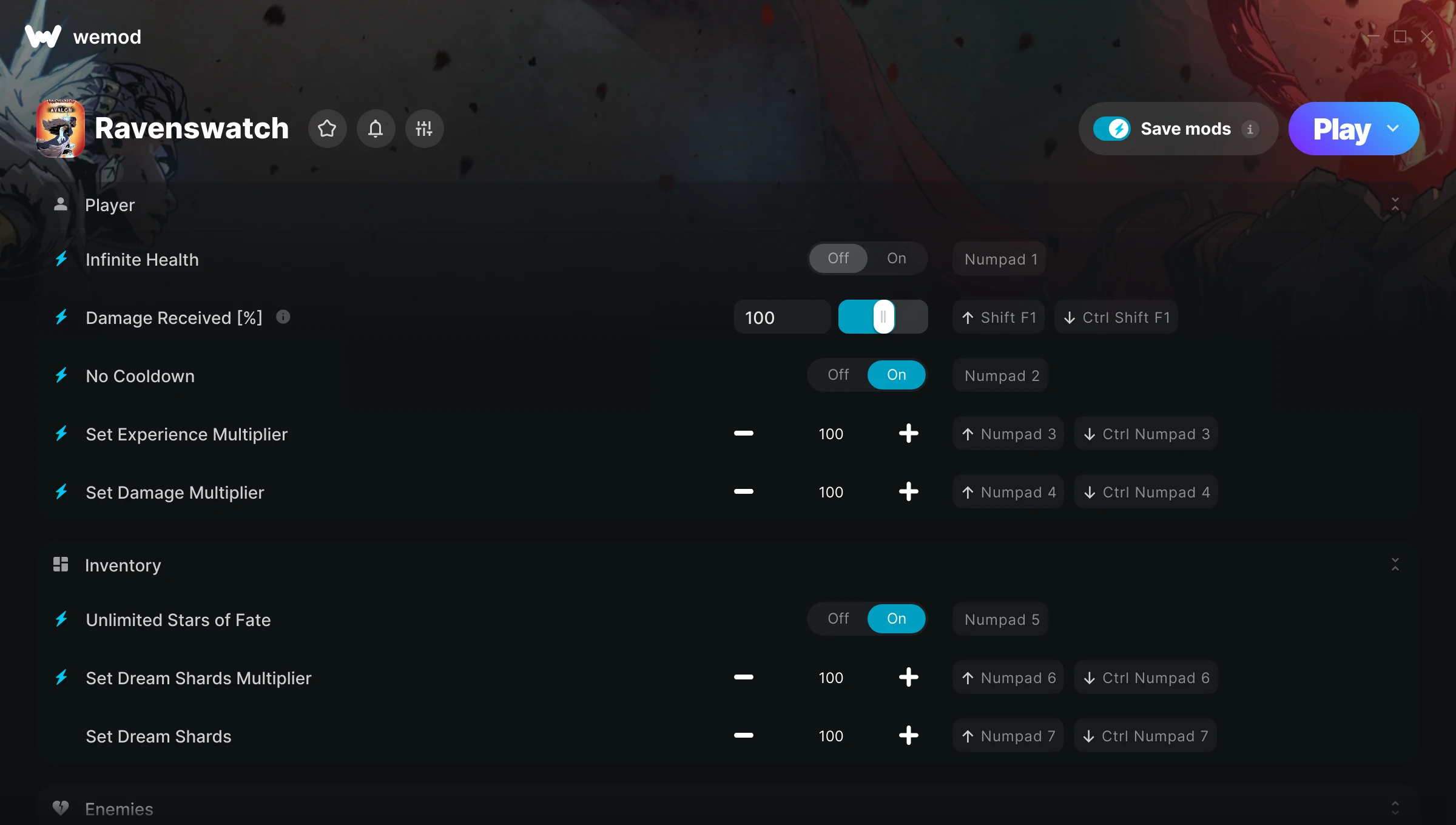 Ravenswatch Trainer screenshot