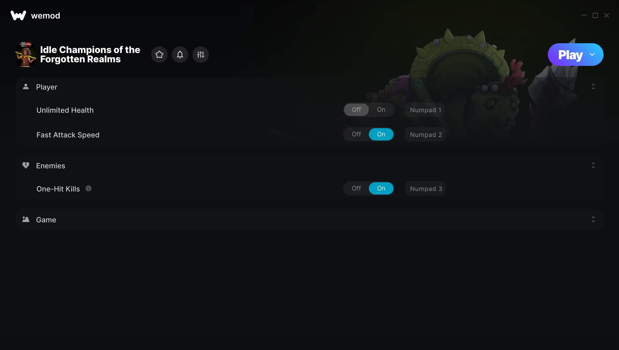 Idle Champions of the Forgotten Realms Trainer screenshot