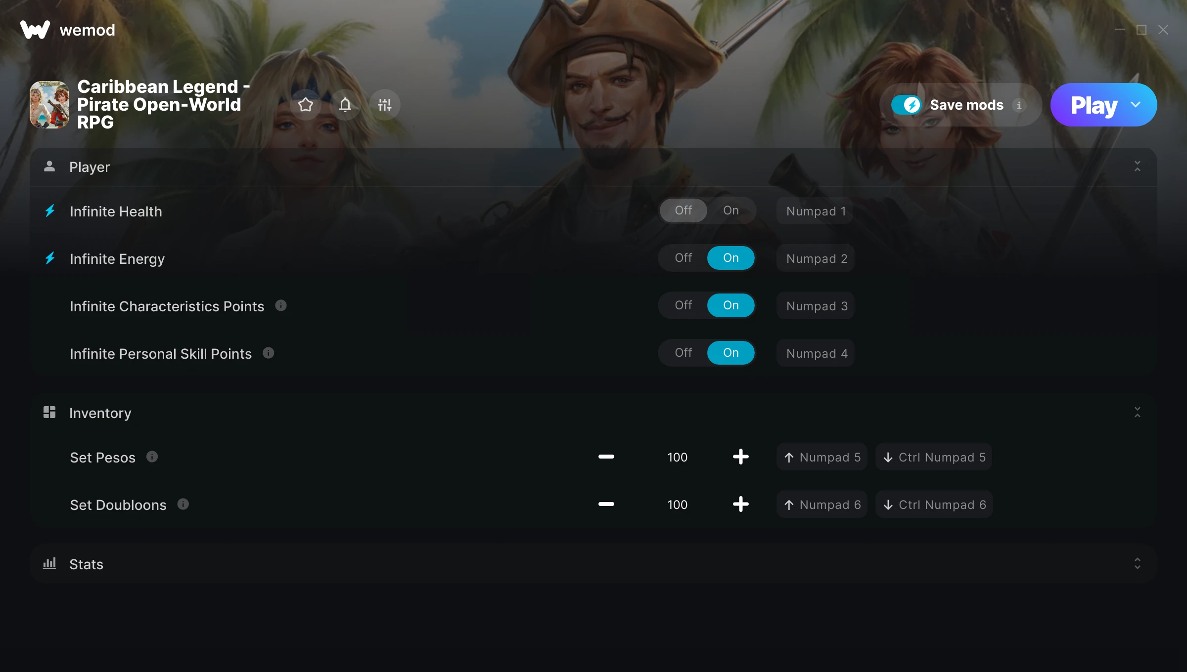 Caribbean Legend - Pirate Open-World RPG Trainer screenshot
