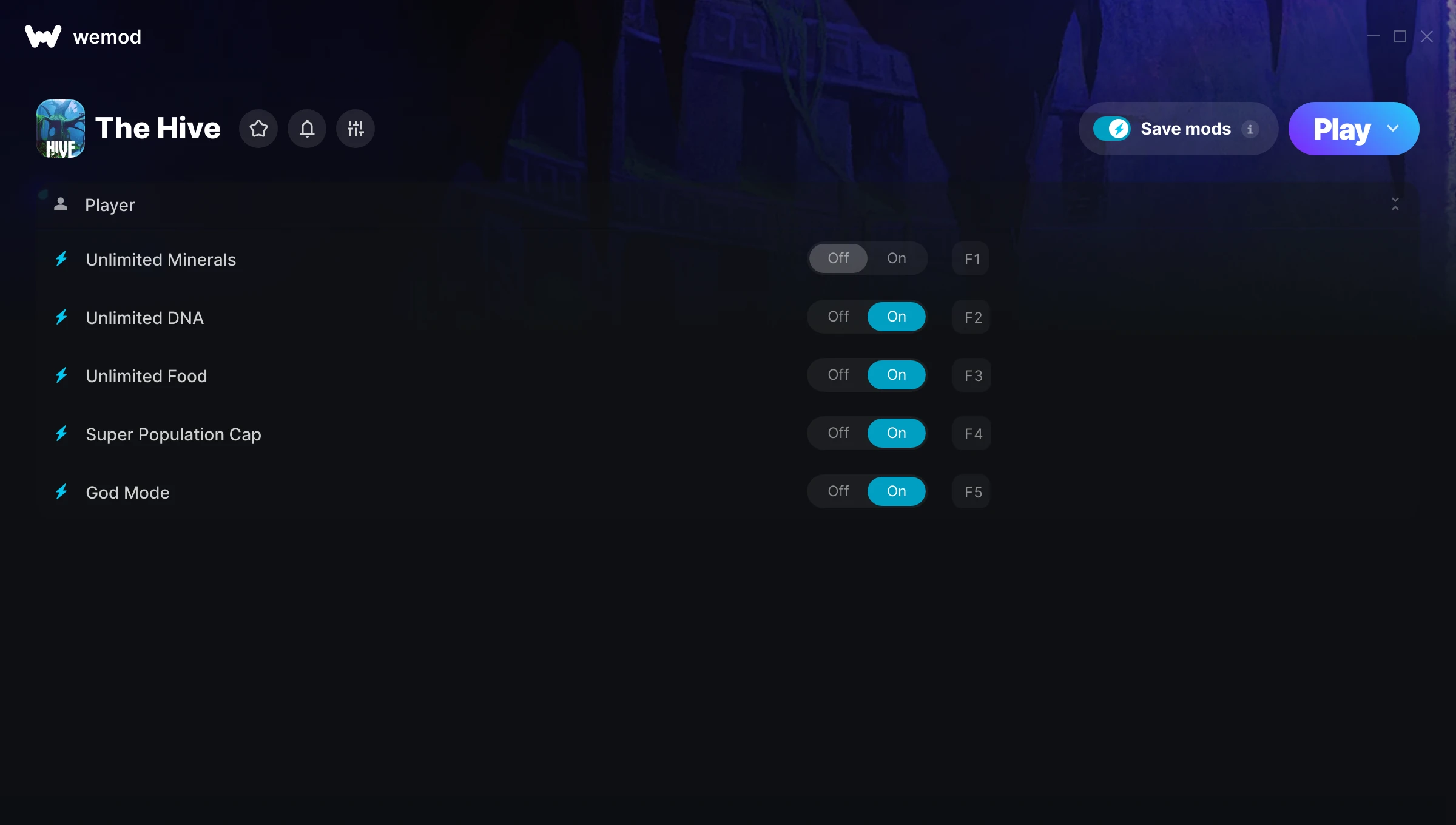 The Hive Trainer screenshot