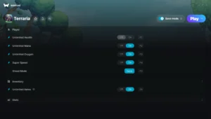 Terraria Trainer screenshot