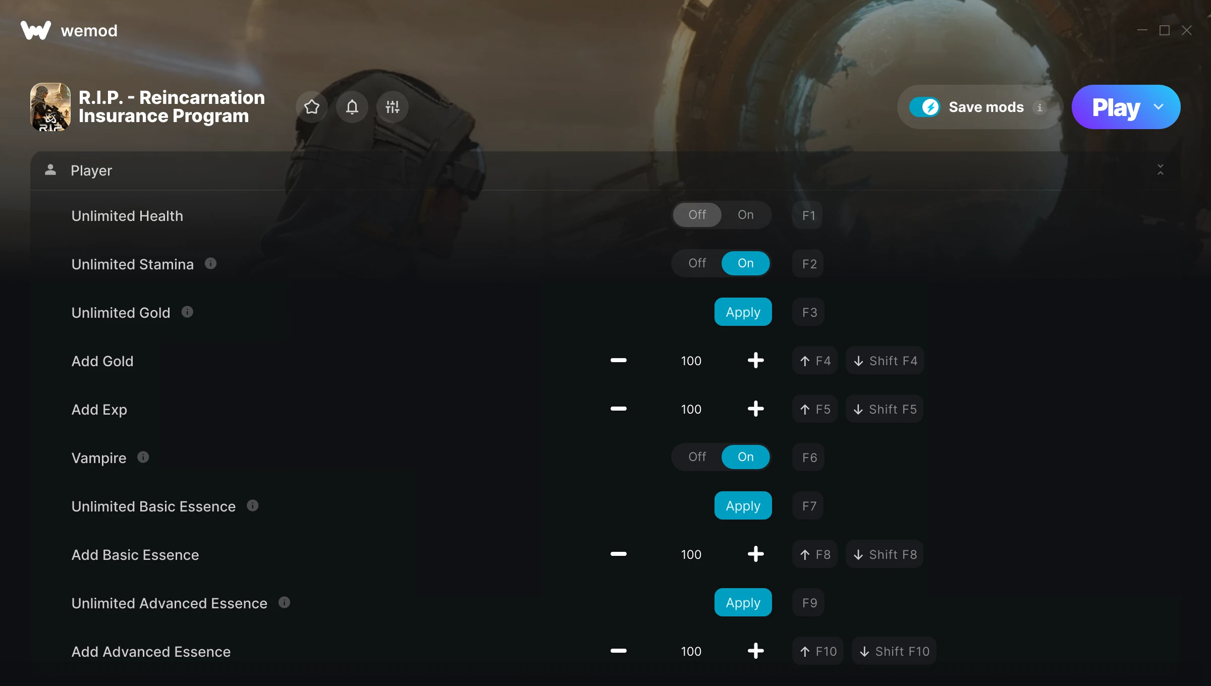 R.I.P. - Reincarnation Insurance Program Trainer screenshot