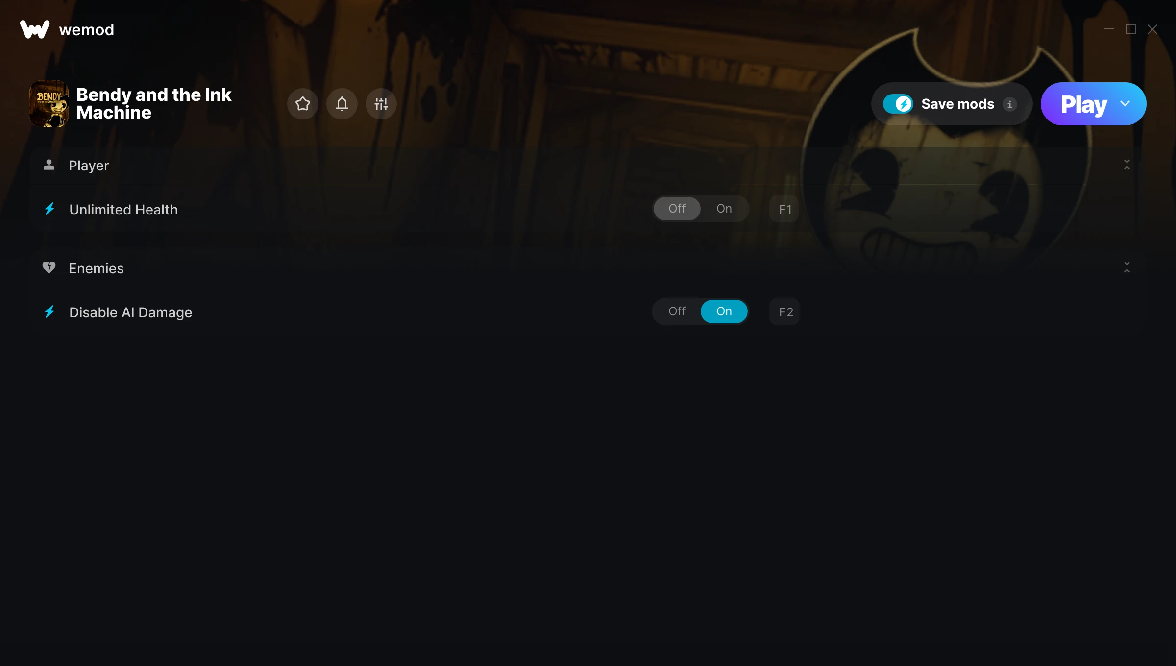 Bendy and the Ink Machine Trainer screenshot