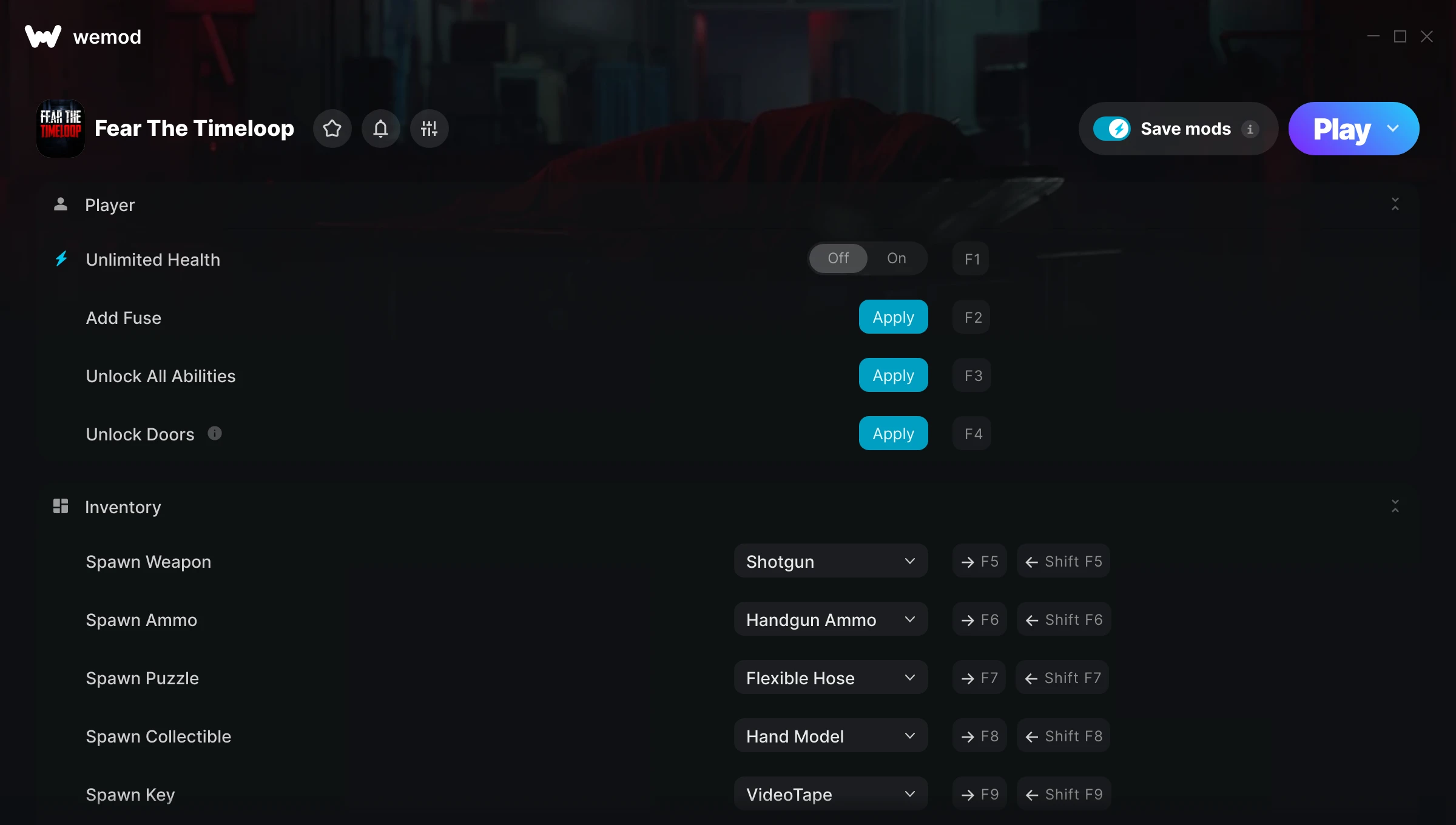 Fear The Timeloop Trainer screenshot