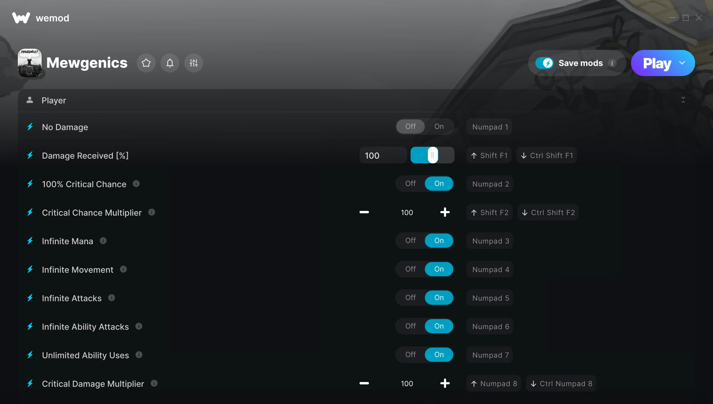 Mewgenics Trainer screenshot