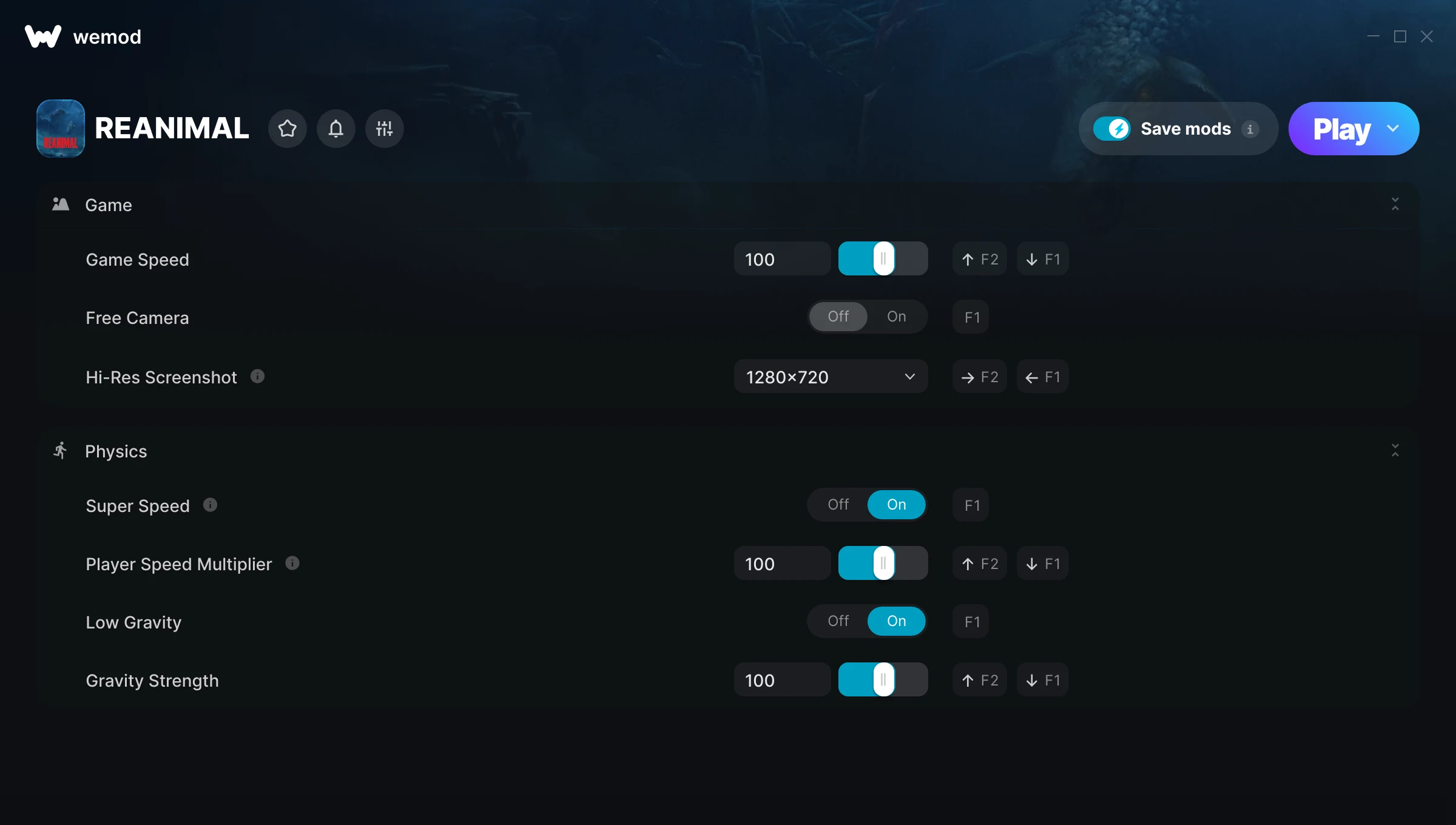 REANIMAL Trainer screenshot