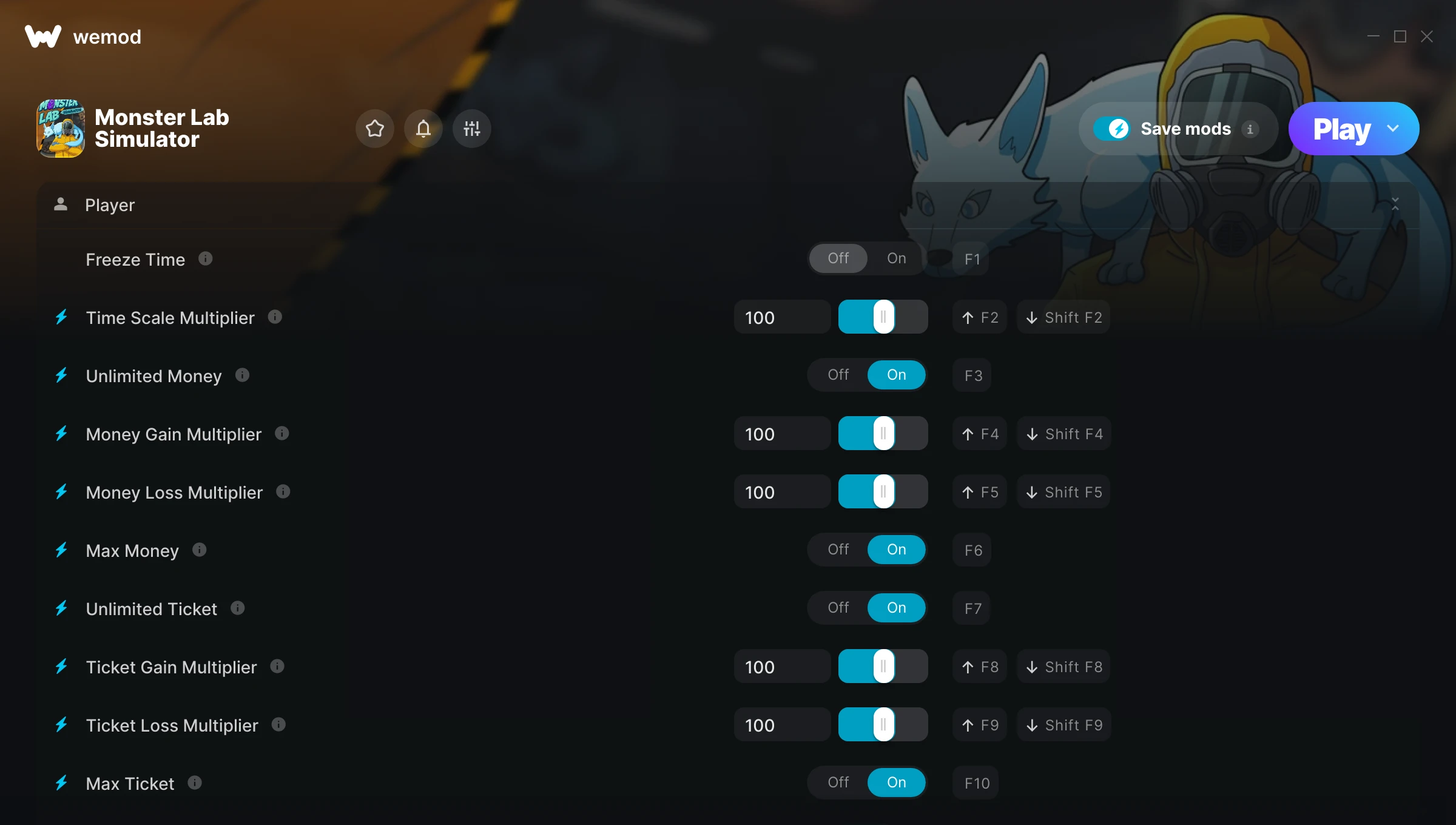 Monster Lab Simulator Trainer screenshot