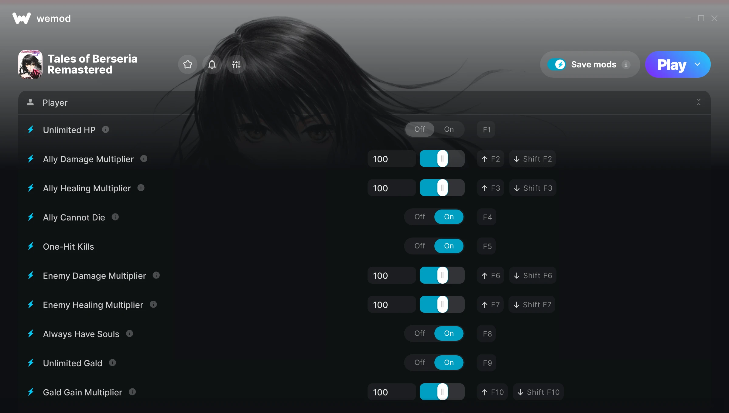 Tales of Berseria Remastered Trainer screenshot