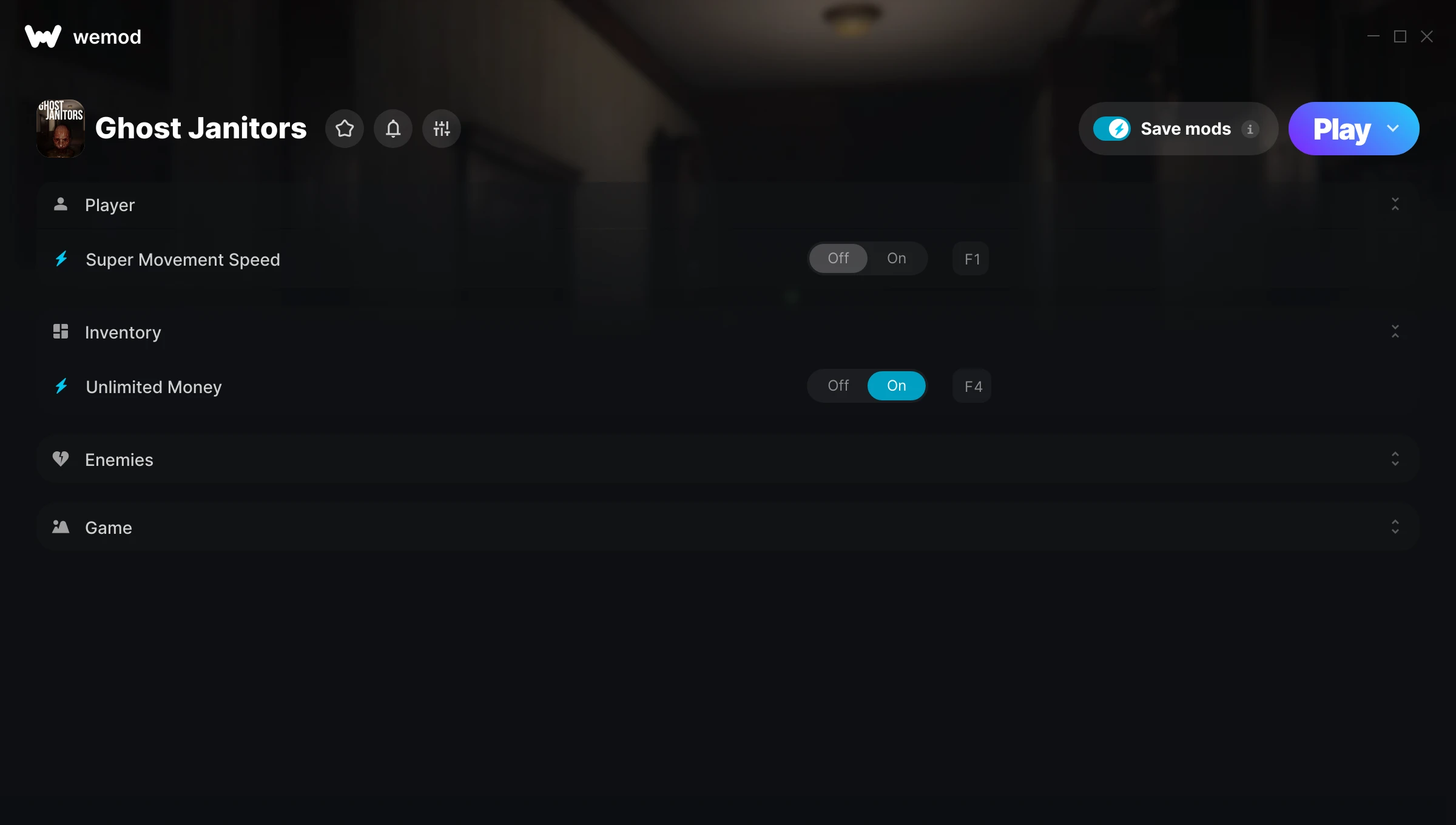 Ghost Janitors Trainer screenshot