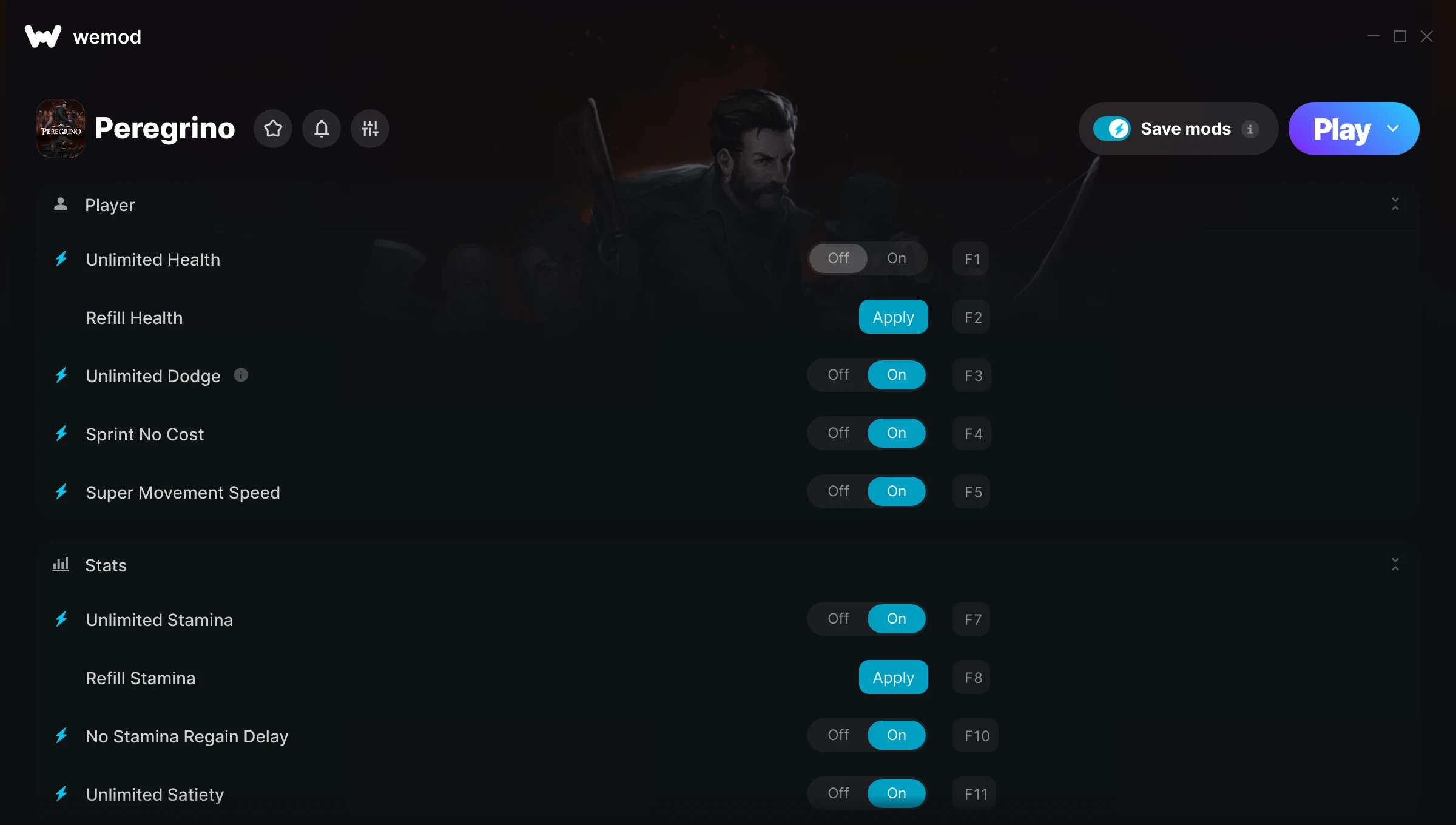 Peregrino Trainer screenshot