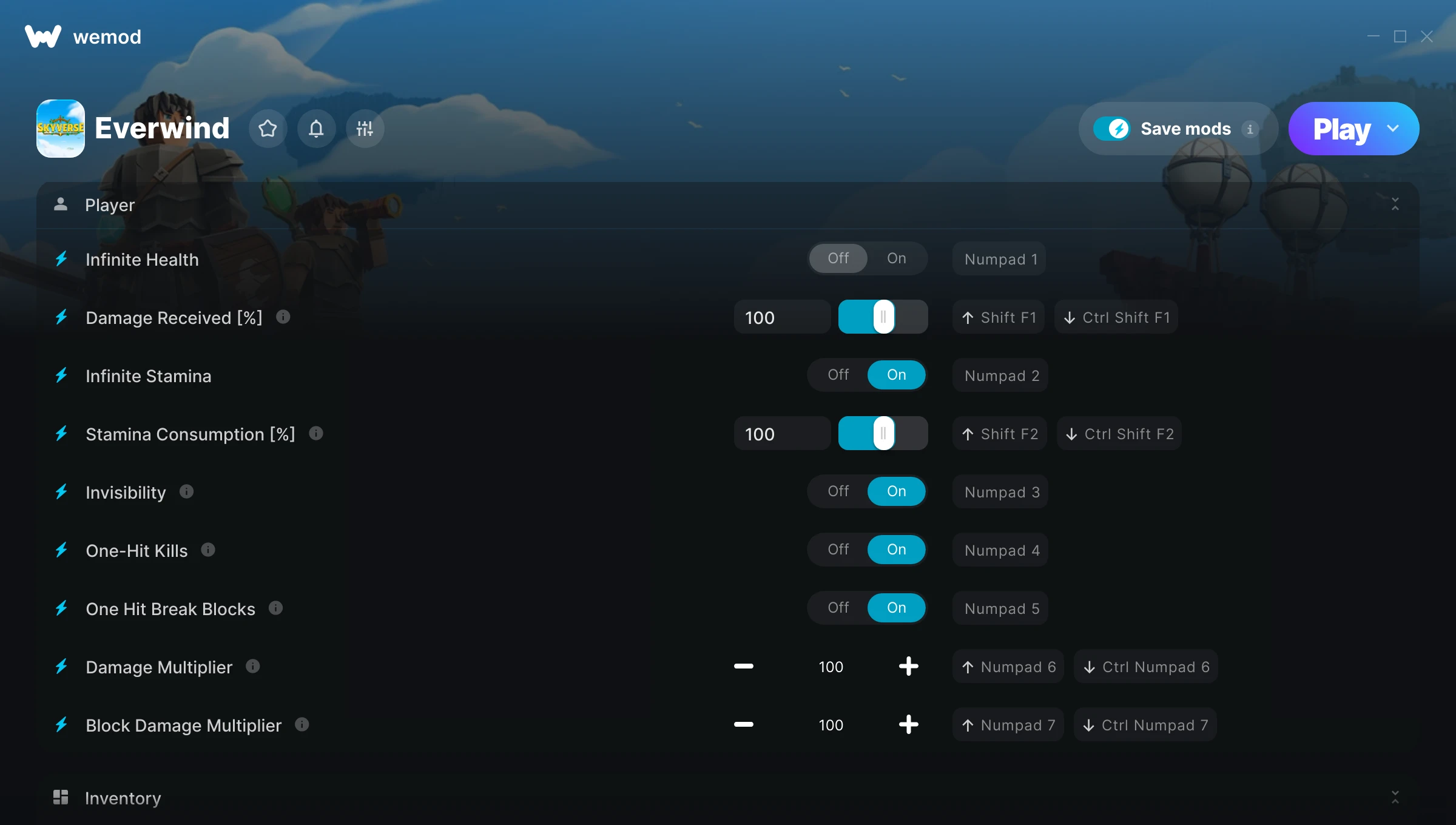 Everwind Trainer screenshot