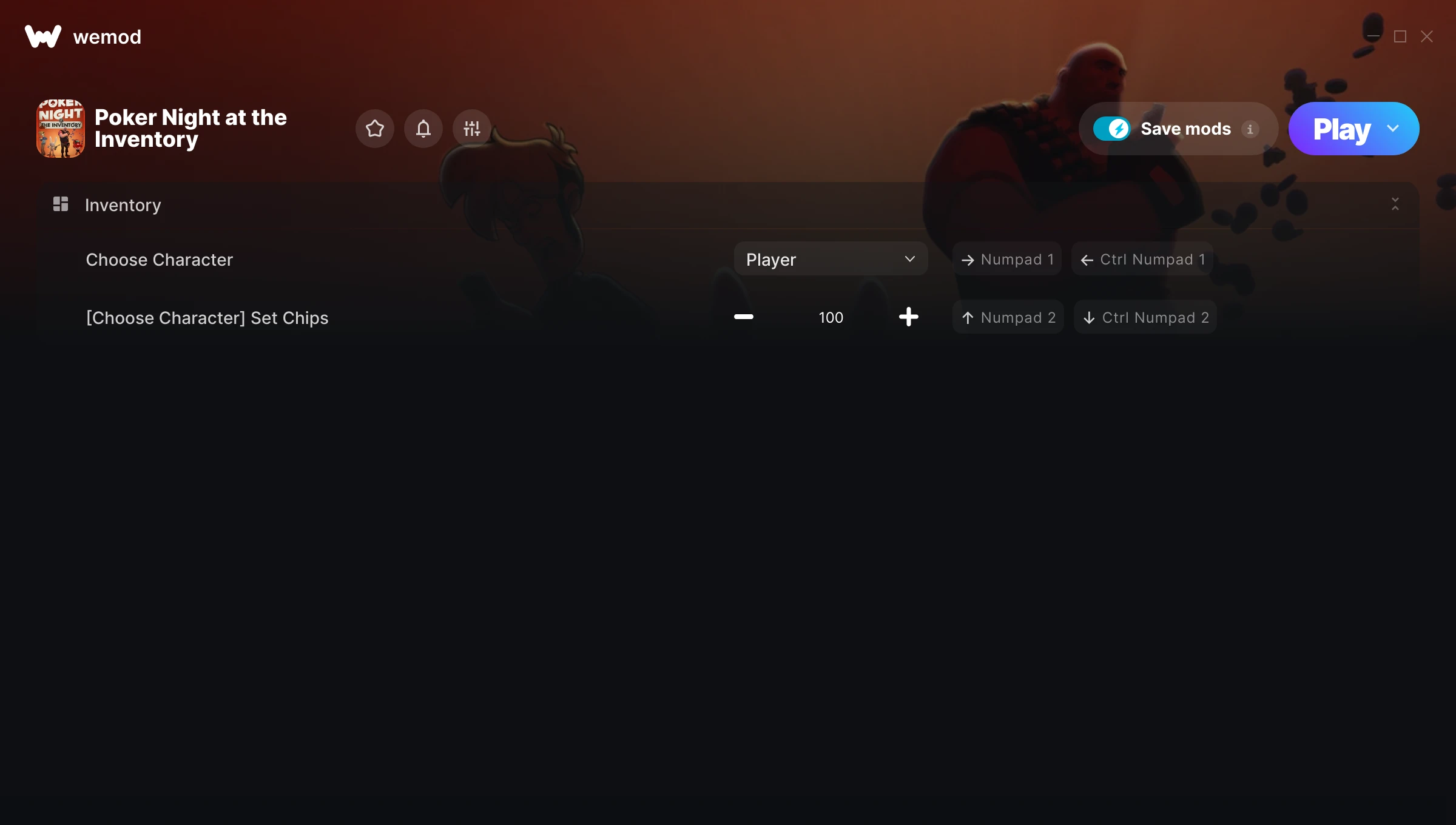 Poker Night at the Inventory Trainer screenshot