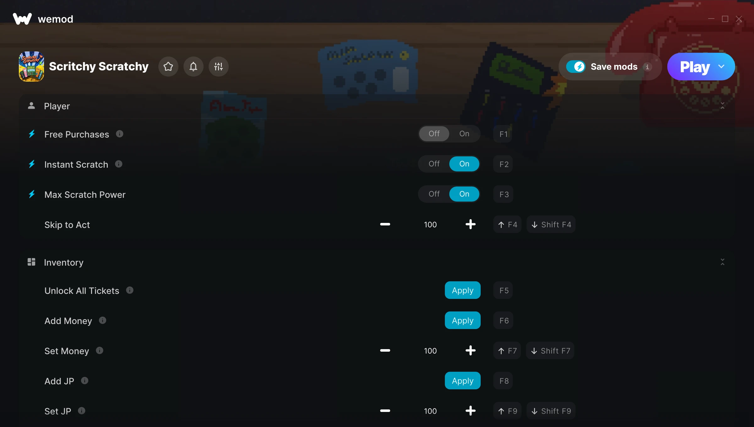 Scritchy Scratchy Trainer screenshot