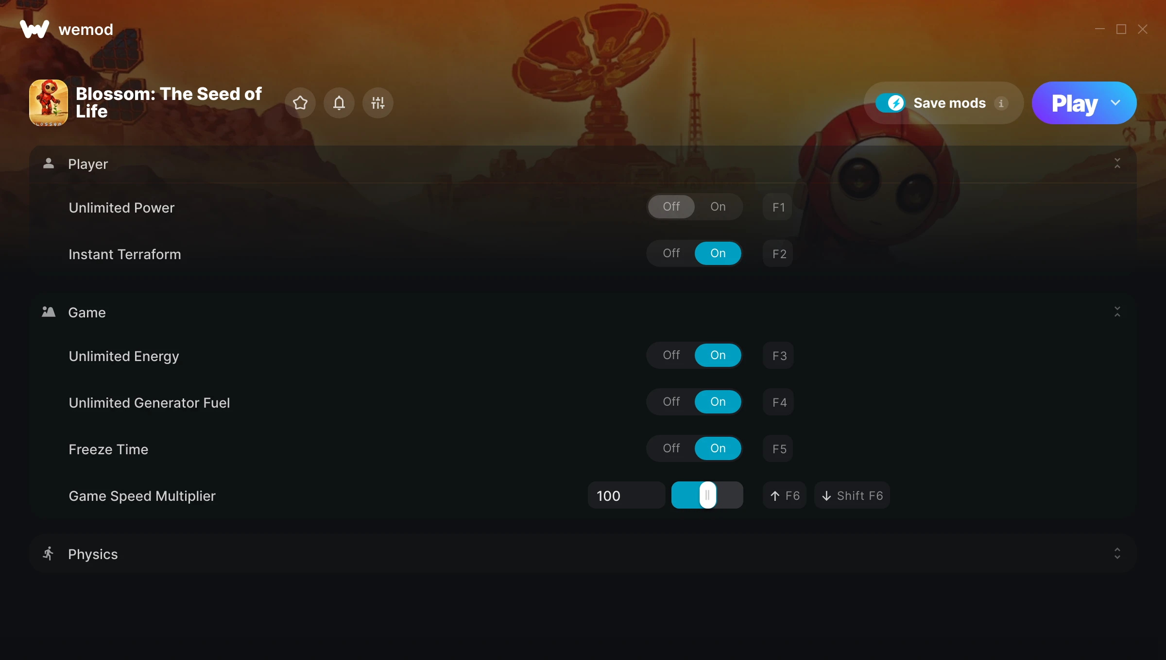Blossom: The Seed of Life Trainer screenshot