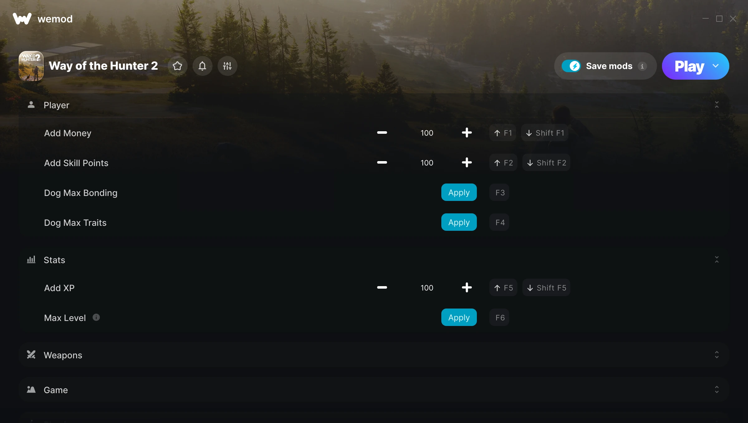 Way of the Hunter 2 Trainer screenshot