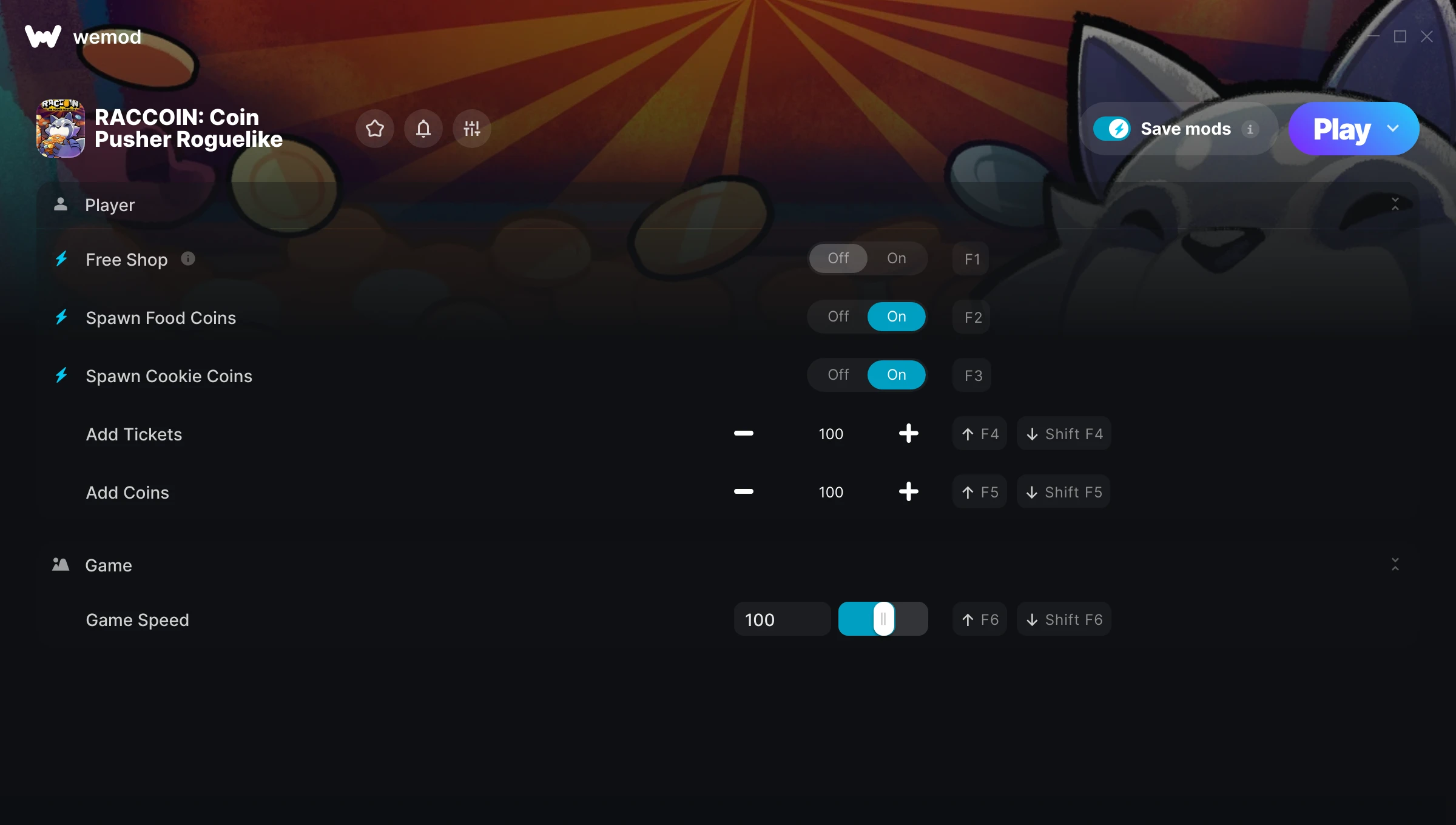 RACCOIN: Coin Pusher Roguelike Trainer screenshot